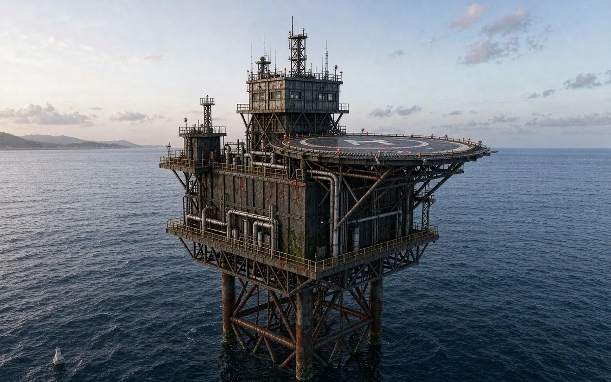 Feststehende Plattform DF13-2 von CNOOC